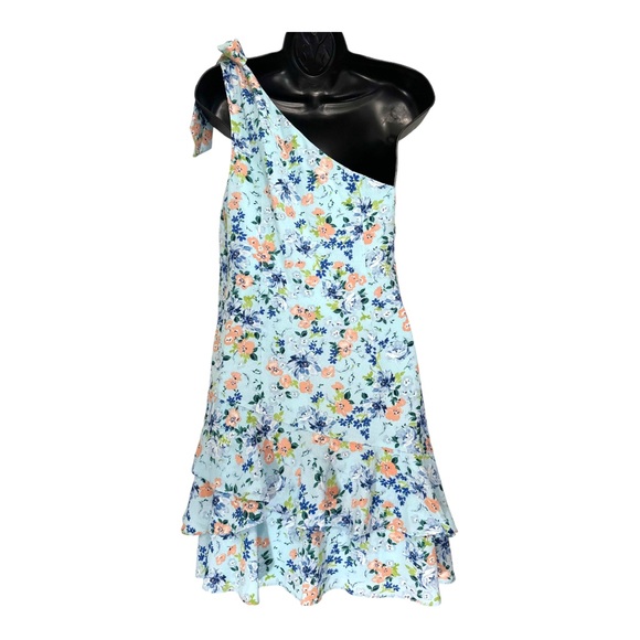 BCBGeneration One Shoulder floral Dress size 4 - Picture 3 of 6